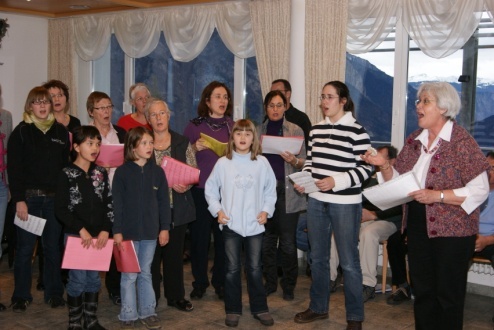 Jodlerkonzert im Hotel Alvier in Oberschan